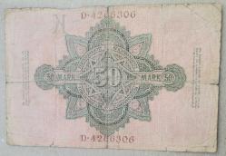 ALMANYA    50  MARK  KAĞIT PARA