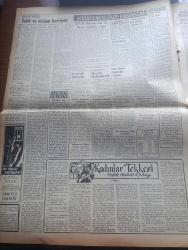 Vatan Gazetesi - Turkish Newspaper - 31 Mayıs 1953 - böyle mi olacaktı yazdan Ahmet Emin Yalman Başmakale - Adnan menderes'te Fuat Köprülü Londra'ya vardılar fotoğraf - Üçlü pakt askeri temsilcileri atinada toplanıyorlar - Tarsus vapuru hareket etti fotoğraf - cumhurbaşkanı Celal Bayar Kore'ye gidecek değiştirme birliğinin tatbikatında fotoğraf - Hilton oteli için Amerika'ya gidecek olanlar - Bahar ve çiçek bayramı başladı - Gülhane parkına giren çiçekli bir araba fotoğraf - fetih yıldönümünün yurt dışındaki akisleri - eski muharrirler için jübile yapıldı yapıldı fotoğraf - Kadınlar tekkesi yazan Refik Halit Karay Yazı Dizisi - Fatih ve vicdan hürriyeti yazan avukat Mustafa Emil Elöve - Türkiye İş Bankası Nişantaşı ajansı açılışı fotoğraf - İstanbul kapılarında fethin büyük tarihi romanı yazan Feridun Fazıl Tülbentçi Yazı Dizisi - Afyon fiyatları kararlaştırıldı - İstanbul Ankara İzmir Radyosu Programı -  Şehir Tiyatrosu Ankara dram kısmında Konsolos - Atlas sineması ters yüz oyunu