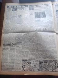 Vatan Gazetesi - Turkish Newspaper - 27 Kasım 1954 - korkunç bir yangın kapalıçarşı ve civarını baştan başa kül haline getirdi fotoğraf - binlerce dükkanı yakan ateş kalpakçılardan çıktı zarar 1 milyar liraya yakın - itfaiye fırın ağzını andıran kapıdan içeri giremiyor fotoğraf - 5 itfaiye eri yaralandı 2 polis ve bazı Çarşı bekçilerinin yanmış olmasından endişe ediliyor - otomobil sevdası Yazan İsmail Ateş Yazı Dizisi - Florence Nightingale İstanbul tesisi müteşebbis heyeti toplandı - hak milletindir yazan Ahmet Emin Yalman Başmakale - Türk Gökü II tatbikati bitti - Adnan Menderes pakistan'a gidecek - Bedii Faik tekrar tahliye talep edecek - Türkiye ile Arap Devletleri arasında karayolu yapılacak - sanat aleminde yazan Ercüment Berker - Vörös Lobogo üçüncü maçını bugün Fenerbahçe ile yapıyor - dünya güreş şampiyonası - İngiliz futbolcuların muhtemel grevi - sporcu Erol Erükal'ın centilmenliği - futbol sahalarına kauçuk döşenecek - Morfin satan fabrikatör Necati Sarvazlar tutuldu