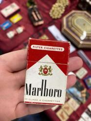 Marlboro Kibrit Kutusu, Antika Kibrit Kutusu, Dolu