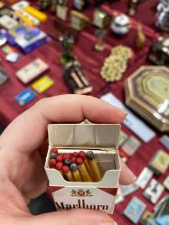 Marlboro Kibrit Kutusu, Antika Kibrit Kutusu, Dolu