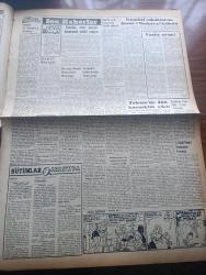 Vatan Gazetesi - Turkish Newspaper - 6 Kasım 1953 - çarkların suyu yazan Ahmet Emin Yalman Başmakale - Atatürk'ün Aziz naaşı başında nöbeti subaylar devraldılar fotoğraf - kız teknik öğretmen okulu öğrencileri diktikleri bayrağı Atatürk'ün tabutu üzerine örterlerken fotoğraf - yeni toplanma ve gösteri tasarısının esasları - İstanbul sokaklarını basan Moskova kabusu - yeni sabahın Moskova ilanlarından Beyazıt meydanı'na asılmış olanlar fotoğraf - Bayram Koçanik'in katli davasına bakıldı fotoğraf - İzmir'de Sümerbank iplik ve dokuma fabrikası açıldı - Cevdet Paşa ve İslam dininin hakiki şekli - Kore'de komünistler esirleri ikna'dan vazgeçiyorlar - Türkiye Köylü Partisi beyanname yayınladı - İstanbul kapılarında fethin büyük tarihi romanı yazan Feridun Fazıl Tülbentçi Yazı Dizisi - öğretim eğitim gençlik köşesi - Veba yazan Albert Camus çeviren Oktay Akbal Yazı Dizisi - sinema tenkitleri yazan Atilla İlhan - Birleşmiş milletler'de Türk dostu bir Türkiyeli Niğdeli Bay Aghnides fotoğraf