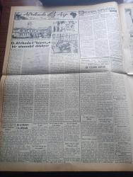 Vatan Gazetesi - Turkish Newspaper - 6 Kasım 1953 - çarkların suyu yazan Ahmet Emin Yalman Başmakale - Atatürk'ün Aziz naaşı başında nöbeti subaylar devraldılar fotoğraf - kız teknik öğretmen okulu öğrencileri diktikleri bayrağı Atatürk'ün tabutu üzerine örterlerken fotoğraf - yeni toplanma ve gösteri tasarısının esasları - İstanbul sokaklarını basan Moskova kabusu - yeni sabahın Moskova ilanlarından Beyazıt meydanı'na asılmış olanlar fotoğraf - Bayram Koçanik'in katli davasına bakıldı fotoğraf - İzmir'de Sümerbank iplik ve dokuma fabrikası açıldı - Cevdet Paşa ve İslam dininin hakiki şekli - Kore'de komünistler esirleri ikna'dan vazgeçiyorlar - Türkiye Köylü Partisi beyanname yayınladı - İstanbul kapılarında fethin büyük tarihi romanı yazan Feridun Fazıl Tülbentçi Yazı Dizisi - öğretim eğitim gençlik köşesi - Veba yazan Albert Camus çeviren Oktay Akbal Yazı Dizisi - sinema tenkitleri yazan Atilla İlhan - Birleşmiş milletler'de Türk dostu bir Türkiyeli Niğdeli Bay Aghnides fotoğraf