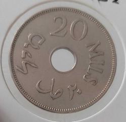 1927 FİLİSTİN 20 MILS ORİJİNAL MADENİ PARASI ÇİL F3İ2L1İ1S ORİJİNALİ PEK ÇIKMAZ