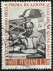 +++ İTALYA ENRICO FERMI , İLK NÜKLEER ZİNCİRLEME REAKSİYONU 25.YIL     1969    - DAMGALI