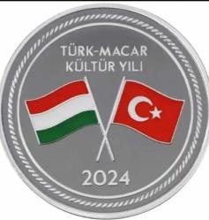 2024 YILI TÜRK-MACAR KÜLTÜR YILI DARPHANE MİNELİ GÜMÜŞ HATIRA PARSI- SERTİFİKALI