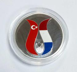 2024 YILI HOLLANDA İLE DOSTLUK ANLAŞMASININ 100.YILDÖNÜMÜ GÜMÜŞ HATIRA PARASI-SERTİFİKALI