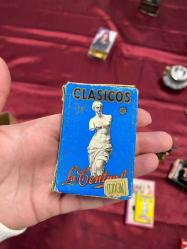 Mavi “Clásicos La Central” Kibrit Kutusu  , Antika Kibrit Kutusu, Boş