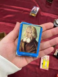 Mavi “Clásicos La Central” Kibrit Kutusu  , Antika Kibrit Kutusu, Boş