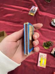 Mavi “Clásicos La Central” Kibrit Kutusu  , Antika Kibrit Kutusu, Boş