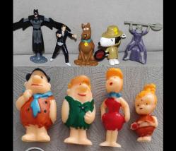 Koleksiyon nostalji tasarım dekor hediye vintage retro hobi reklam promosyon minyatür diorama figür oyuncak set taş devri Batman Snoopy Scooby doo vb.
