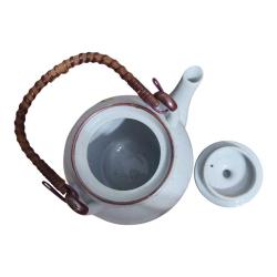 Vintage Alman Seramik El Boyama Demlik - Çaydanlık