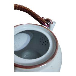 Vintage Alman Seramik El Boyama Demlik - Çaydanlık