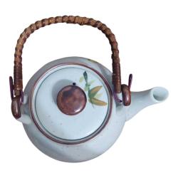 Vintage Alman Seramik El Boyama Demlik - Çaydanlık