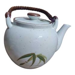 Vintage Alman Seramik El Boyama Demlik - Çaydanlık