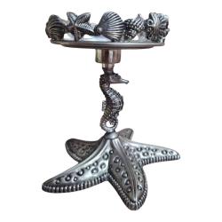 Alman Gümüş Antika Denizatı Şamdan