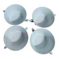 Bavaria Porselen Çift Kulplu Kase Seti 4'lü