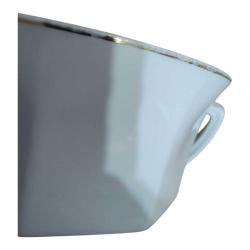 Bavaria Porselen Çift Kulplu Kase Seti 4'lü