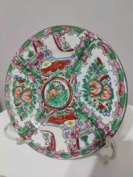 Çin Damgalı Porselen Dekoratif Tabak