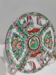 Çin Damgalı Porselen Dekoratif Tabak