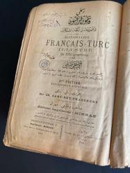 Resimli Kamus-i Fransevi gravür baskılı Osmanlıca Fransızca sözlük