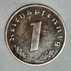 NAZİ ALMANYASI  1937 F    1 PFENING