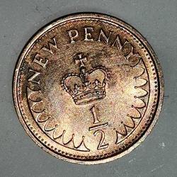 İNGİLTERE  1971   1/2  PENNY