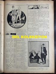 Osmanlıca Akbaba Mizah Dergisi-Gazetesi, Orijinal Dönem Basım, (Ottoman Magazine-Newspaper) - 23 Haziran 1924 - Sayı: 162 - Rumi: 23 Haziran 1340 - Hicri: 22 Zilkade 1342 - Karikatürist Ramiz Gökçe'nin Mussolini Temalı Çalışması: 
