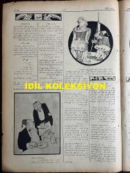 Osmanlıca Akbaba Mizah Dergisi-Gazetesi, Orijinal Dönem Basım, (Ottoman Magazine-Newspaper) - 23 Haziran 1924 - Sayı: 162 - Rumi: 23 Haziran 1340 - Hicri: 22 Zilkade 1342 - Karikatürist Ramiz Gökçe'nin Mussolini Temalı Çalışması: 