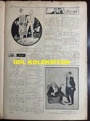 Osmanlıca Akbaba Mizah Dergisi-Gazetesi, Orijinal Dönem Basım, (Ottoman Magazine-Newspaper) - 23 Haziran 1924 - Sayı: 162 - Rumi: 23 Haziran 1340 - Hicri: 22 Zilkade 1342 - Karikatürist Ramiz Gökçe'nin Mussolini Temalı Çalışması: 