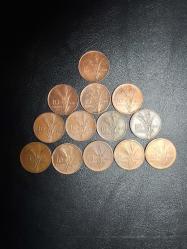 1962.....1974 YILLARI ARASI 13 ADET DEĞİŞİK KONDİSYONLARDA 10 KURUŞ ( BAKIR ) TCM 2054