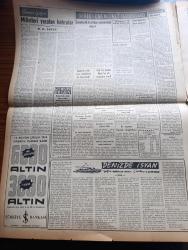 Vatan Gazetesi - Turkish Newspaper - 24 Ağustos 1954 - bölgemizde beraberlik yazan Ahmet Emin Yalman Başmakale - gençlik Kıbrıs için miting yapacak - Türkiye İş Bankası Umum Müdürü Üzeyir Avunduk bankacılık enstitüsü'ne ait senedi imzalarken fotoğraf - dost Ürdün kralı Kral Hüseyin İstanbul'a geldi fotoğraf - Hiçbir Albay emekliye ayrılmayacak - Adnan Menderes Nasır'ın beyanatı hakkında görüşünü söyledi - Setrek ormanları hala yanıyor - liselerin onbir yıla indirilmesi iyi karşılandı - Fasta çarpışmalar devam ediyor - Attlee Mao Çe Tung ile görüşecek - Romanya güzeli Magda Demetrescu öldürüldü fotoğraf - Kaptan Nemo hollywood'lu canavarla çarpışıyor fotoğraflar - Galatasaray Fenerbahçe kulüpleri anlaşacak - yeni su sporları ajanı İskender Songur seçildi - Hilton otelinin mefruşat masrafı 500 bin lirayı buldu - enternasyonel tenis karşılaşmaları - Bir Avcı domuz tarafından kaçırıldı - Ankara İstanbul İzmir Teknik Üniversite radyo programı - Good Year Lastik - Işık Lisesi kayıtları