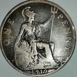 İNGİLTERE  1919    1 PENNY