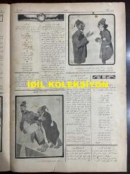 Osmanlıca Akbaba Mizah Dergisi-Gazetesi, Orijinal Dönem Basım, (Ottoman Magazine-Newspaper) - 18 Şubat 1924 - Sayı: 126 - Rumi: 18 Şubat 1340 - Hicri: 12 Recep 1342 - Karikatürist Ramiz Gökçe'nin Çalışması: 