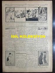 Osmanlıca Akbaba Mizah Dergisi-Gazetesi, Orijinal Dönem Basım, (Ottoman Magazine-Newspaper) - 18 Şubat 1924 - Sayı: 126 - Rumi: 18 Şubat 1340 - Hicri: 12 Recep 1342 - Karikatürist Ramiz Gökçe'nin Çalışması: 