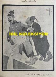 Osmanlıca Akbaba Mizah Dergisi-Gazetesi, Orijinal Dönem Basım, (Ottoman Magazine-Newspaper) - 18 Şubat 1924 - Sayı: 126 - Rumi: 18 Şubat 1340 - Hicri: 12 Recep 1342 - Karikatürist Ramiz Gökçe'nin Çalışması: 