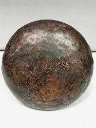 Antika Saz Tuğralı Osmanlı Bakır Tas