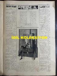 Osmanlıca Akbaba Mizah Dergisi-Gazetesi, Orijinal Dönem Basım, (Ottoman Magazine-Newspaper) - 3 Kasım 1924 - Sayı: 200 - Rumi: 3 Teşrin-i Sani 1340 - Karikatürist Ramiz Gökçe'nin Çalışması: 