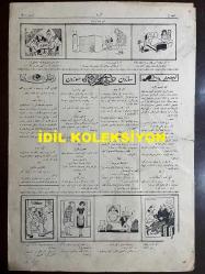 Osmanlıca Akbaba Mizah Dergisi-Gazetesi, Orijinal Dönem Basım, (Ottoman Magazine-Newspaper) - 3 Kasım 1924 - Sayı: 200 - Rumi: 3 Teşrin-i Sani 1340 - Karikatürist Ramiz Gökçe'nin Çalışması: 