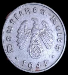 Almanya 1941 Hitler Dönem 10 Reichspfenig