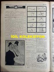 Osmanlıca Akbaba Mizah Dergisi-Gazetesi, Orijinal Dönem Basım, (Ottoman Magazine-Newspaper) - 14 Temmuz 1924 - Sayı: 168 - Rumi: 14 Temmuz 1340 - Hicri: 11 Zilhicce 1342 - Karikatürist Ramiz Gökçe'nin Çalışması: 