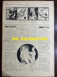 Osmanlıca Akbaba Mizah Dergisi-Gazetesi, Orijinal Dönem Basım, (Ottoman Magazine-Newspaper) - 14 Temmuz 1924 - Sayı: 168 - Rumi: 14 Temmuz 1340 - Hicri: 11 Zilhicce 1342 - Karikatürist Ramiz Gökçe'nin Çalışması: 