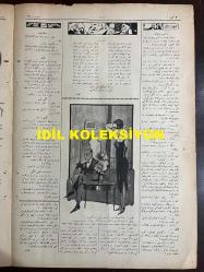 Osmanlıca Akbaba Mizah Dergisi-Gazetesi, Orijinal Dönem Basım, (Ottoman Magazine-Newspaper) - 3 Kasım 1924 - Sayı: 200 - Rumi: 3 Teşrin-i Sani 1340 - Karikatürist Ramiz Gökçe'nin Çalışması: 