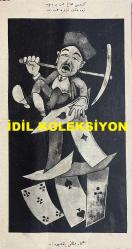 Osmanlıca Akbaba Mizah Dergisi-Gazetesi, Orijinal Dönem Basım, (Ottoman Magazine-Newspaper) - 3 Kasım 1924 - Sayı: 200 - Rumi: 3 Teşrin-i Sani 1340 - Karikatürist Ramiz Gökçe'nin Çalışması: 