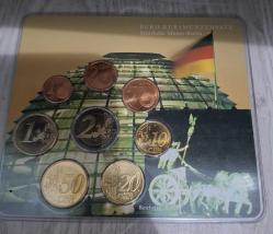 Almanya 1-2-5-10-20-50 cent 1-2 euro 2002 ÇİL Plekside