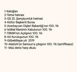 Msü dahil bronz koleksiyonu