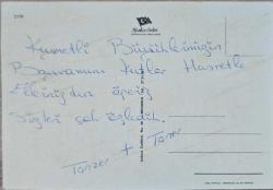 1980'ler Çizim Kartpostal, Arkası Yazılı