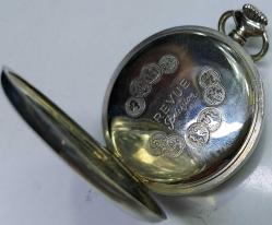 İSVİÇRE REVUE MARKA ORİJİNAL ANTİK KURMALI MUHTEŞEM BAKIMLI BEYAZ KADRAN AKTİF CEP SAATİ AA1EEE1 NADİR