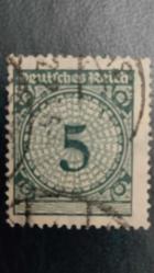 1923 YILI ALMANYA İMPARATORLUĞU  DAMGALI  ŞARNİYERSİZ