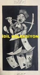 Osmanlıca Akbaba Mizah Dergisi-Gazetesi, Orijinal Dönem Basım, (Ottoman Magazine-Newspaper) - 3 Kasım 1924 - Sayı: 200 - Rumi: 3 Teşrin-i Sani 1340 - Karikatürist Ramiz Gökçe'nin Çalışması: 